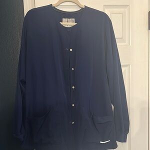 Skechers Women's Deep Blue Button-Up Blazer